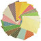HQdeal 16 Blätter Runden Klebepunkte,Markierungspunkte 8mm Klebepunkte Bunt Vielzweck-Etiketten Farbpunkte Aufkleber Etiketten Rund Selbstklebend Aufkleber für Kalender,Planer und zum Basteln, Papier