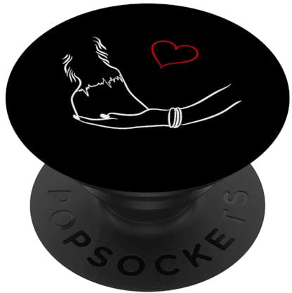 PopSockets Pferde Motiv I Geschenk Für Reiter I Muster PopSockets PopGrip: Ausziehbarer Sockel und Griff für Handys/Tablets mit Tauschbarem Top