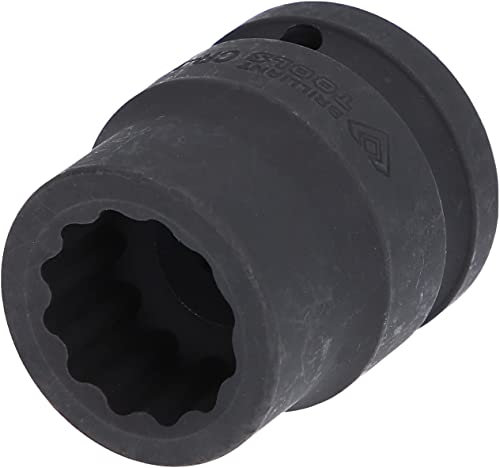 BRILLIANT TOOLS BT025601 Douille à chocs 12 pans 3/4, 24 mm, version courte [Powered by KS TOOLS]