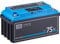 ECTIVE Gel Batterie DC75SC - 12V, 75Ah, mit PWM-Solarladeregler, Nachfüllpacks, LCD-Display - Deep Cycle VRLA Versorgungsbatterie, Solarbatterie, Bootsbatterie, Starterbatterie für Wohnwagen, Camper
