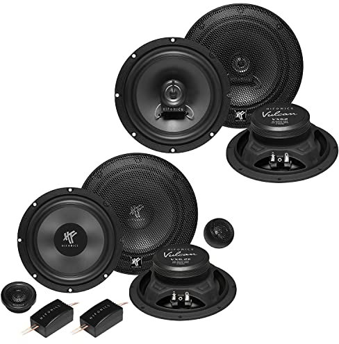 Mediadox Front/Heck 16,5cm/165mm Auto Lautsprecher/Boxen/Speaker Komplett-Set von Hifonics kompatibel für VW Volkswagen