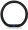 Ergocar D-Form Auto Lenkradbezug Rutschfester Auto Sport Lenkradschutz Mikrofaser Wildleder Winter Warm für D-Form Lenkrad Durchmesser 38cm (15 ) (Schwarz Blau)