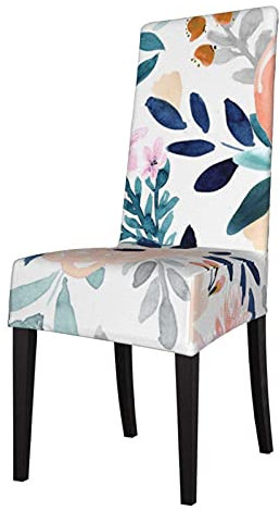 Stuhlhussen Jolene Floral Washable Chair Protector Schonbezüge Stretch Sitzbezug für Stuhl