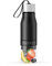 Water Bottle Fruit Infuser, BPA Free, Infusion Section, Fruit Squeezer Juicer, 650ml Sport Durable Leak Proof Camping Outdoors Detox Healthy Hydration (Black)
