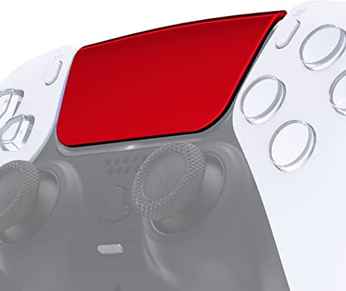 eXtremeRate Pavé Tactile de Remplacement pour ps5 Manette BDM 010/020/030/040/050, Customisé Touchpad pour ps5 Controller, Pas Une Manette, Chromé Rouge