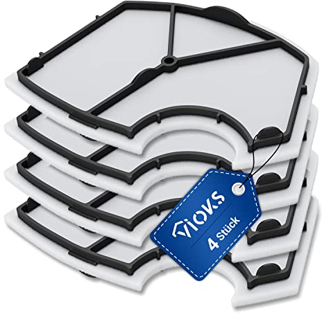VIOKS Set 4 Stk Motorschutzfilter Ersatz für Vorwerk Kobold Filter für Staubsauger VK140 VK150 Ersatzteile Vorwerk Staubsauger Zubehör Motorfilter