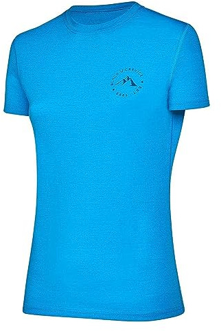 Black Crevice Damen Merino T-Shirt, blau, 38