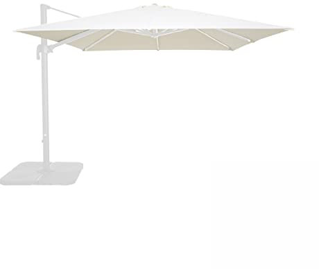 Oviala Toile pour Parasol déporté 3x3m écru- Malaga, Brescia et Palma