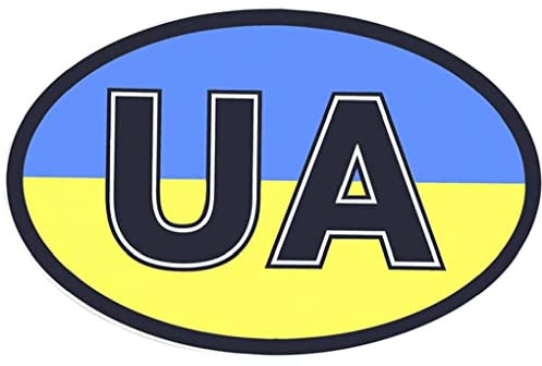 Fituenly Ukraine Auto Aufkleber Oval Ua Vinyl Auto Aufkleber