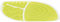 Lick'n'Snack Platte, blattform, TPR/PP, 28 × 21 cm, Lime/grau