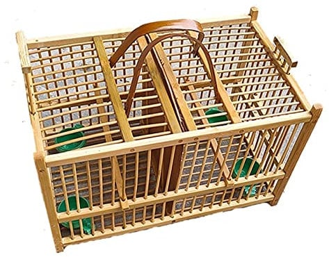 Vogelkäfig Kreativer handgefertigter Vogelkäfig EIN Gitter Zwei Gitter Vogelhaus Heimtierbedarf Geschäft Transport Quadratisch Heimdekoration Heimtierbedarf (Size : Two grids)