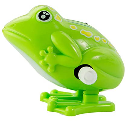 Hilai Toys enroulés, Grenouille horloger Jouet nostalgique Jouets Grenouille en Plastique Saut à la Grenouille pour Enfants et aux Adultes