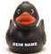 Badeente - personalisierbar (Merle Ente (schwarz))