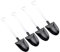 FSSTUD 100 Pcs Plastic Ice Cream Spoons Shovel Shaped Dessert Spoon Cake Pudding Spoons Jelly Yogurt Spoon for Home Kitchen Restaurant