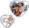 LaMenars Personalized Photo Charms Geburt Blume Juni Rose Perlen Sterling Silber Anpassen Bild Liebe Herz für Frauen Armbänder und Halsketten Geschenke für Mädchen