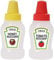 2 Pcs 25ML Mini Tomato Ketchup Bottle Mini Sauce Containers Portable Small Sauce Container Salad Dressing Container Pantry Containers for Bento Box Mini Condiment Squeeze Bottles for Picn