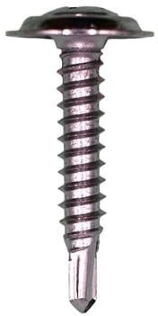 Auveco # 11451#8-18 X 1 Phillips Oval Countersunk Washer SEMS Tek - Chrome. Qty 50.