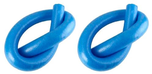 Tradineur Lot de 2 Churros pour Natation, Flotteur en mousse, Bâton flotteur, Tube mousse pour piscine, Spaghetti en mousse, 6,5 x 150 cm Bleu