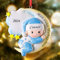 iDIY Weihnachtskugeln mit Namen und Datum - Erstes Weihnachten Baby - Weihnachtskugel selber gestalten