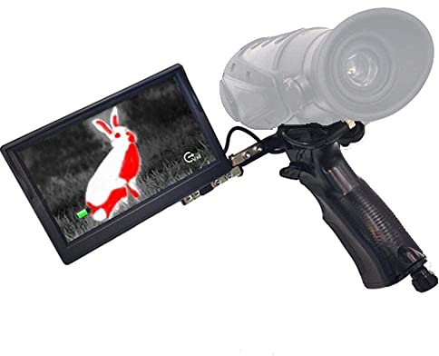 UsmAsk Télescope numérique Infrarouge à Vision Nocturne, imageur Thermique, détecteur de portée, imagerie Thermique pour Le Suivi des Sports Chauds de Patrouille, positionnement Laser, écran Externe
