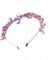 IYOU Bling Crystal Headbands Purple Rhinestone Headwear Gemstone Vintage Party Birthday Hair Accessories for Women and Girls
