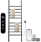 Seche Serviette Electrique, Seche Serviette sur Pied de Type échelle, Chauffe Serviette Salle de Bain, Warm Towel, Porte-Serviettes électrique, avec Minuterie&Température Réglable-WiFi Black Right