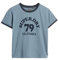 Superdry Damen Athletic Essentials Beach Graphic Ringer T-Shirt Wedgewood Blau 38