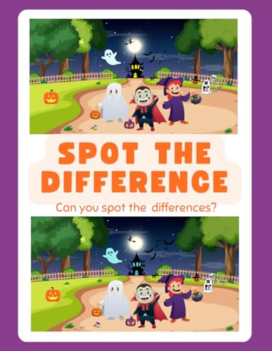 Spot the Difference Puzzles Book for Kids Ages 4-8 & 8-12: Search & Find Fun Activity Book For Kids