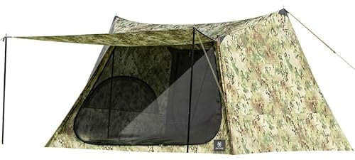 OneTigris Nebula Zelt 1-2 Personen Camping Zelt Schwarz mit speziellem Zeltboden wasserdicht 4 Jahreszeiten für Outdoor-Camping, Strand, Reisen, Picknick