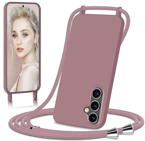 Ailicici Handykette für Samsung Galaxy A54 Hülle, Necklace Hülle mit Bands Handyhülle für zum Umhängen, Silikon Case mit Handykordel, Schutzhülle zum Umhängen Kordel