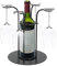 OUGPIU Cocktail Tree Stand for 4 Glasses,Stainless Steel Wine Glass Racks Hanging Wine Cup Display Stand Drinks Tree Display Holder for Gin,Martini,Cocktails,Champagne,Wine Bar Family Party