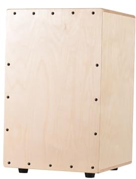 YIWEOG Cajon Drum Box Holztrommel Handtrommel Glatte glänzende Oberfläche Schlaginstrument Birkenholz für Anfänger Reisen Party Box Trommel Anti-Rutsch