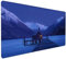 Blau Schreibtischunterlage Landschaft Mousepad Groß 1000x500x3 mm XXL Mauspad mit Wasserdicht rutschfest Gummibasis, für PC MacBook und Laptop Mousepad Gaming Zubehör für Büro Deko Aesthetic Z-574