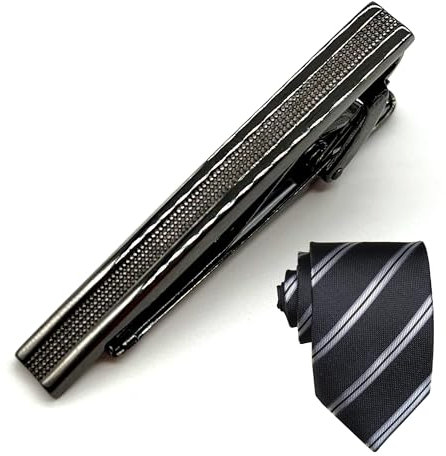 OHYER Pinces à Cravate pour Homme Taille Normale Pince à cravate minimaliste en métal Pinces à cravate en acier inoxydable Clip pour Les Pinces d'affaires de Mariage Pour les fêtes de bureau