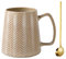 KOPYFANTAP Grande Tasse à Café en Céramique 700 ml, Mug Geant, Tasse à Thé Extra Large avec Cuillère, Jumbo Tasse en Porcelaine avec Grande Poignée