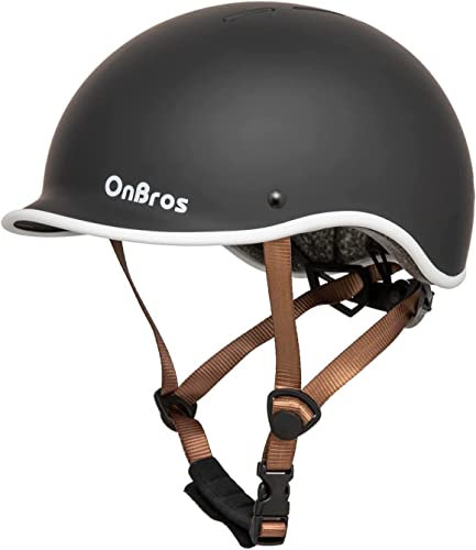 OnBros Bike Helmet for Men and Women, Adjustable Lightweight Cycling Helmet for Commuter, Scooter and Skateboard Urban Bicycle Helmet Size 56-61CM