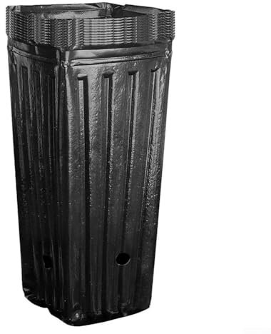 Lot de 25 grands pots de fleurs réutilisables en plastique profond pour pépinière, 20 cm de haut