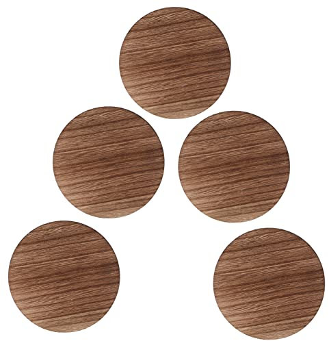 HOMSFOU 5Stücke Runde Holzscheiben Natürlichem Holz Unvollendete Holzscheiben Für DIY Kunsthandwerk Für Dekoration Und Bastelprojekte