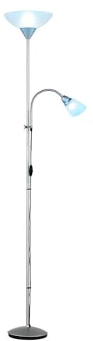 Deckenfluter dimmbar mit Fernbedienung LED Stehlampe, bewegliche Leselampe, RGB Farbwechsel, warmweiß, DxH 28 x 180 cm
