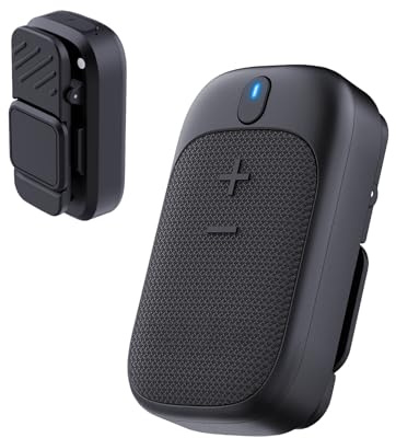 Plyisty Wearable Mini Clip-On Bluetooth Speaker | Portable Small Personal Speaker, IPX5 Water Proof, for Home Outdoor Activities