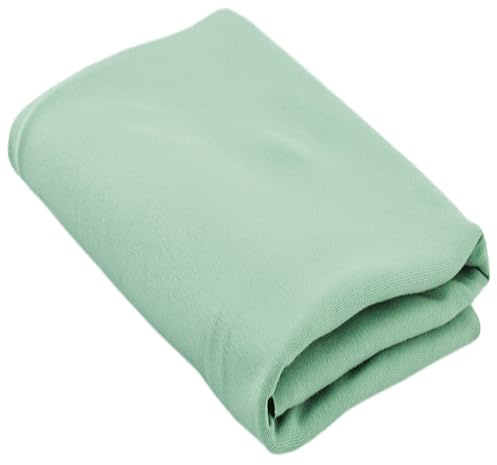 Einfarbiger Jerseystoff uni altgrün – 95% Baumwolle, 5% Elasthan | Weich & Dehnbar, vielseitig zum Nähen | 50 cm x 150 cm