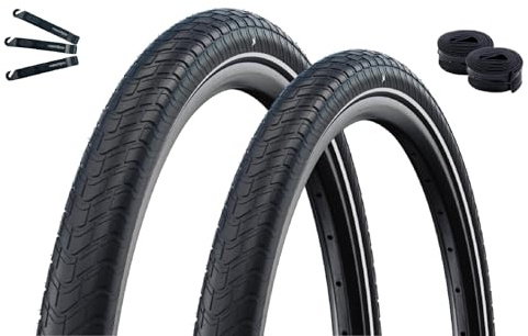 Schwalbe Motion Big Apple Fahrradreifen RaceGuard ADDIX Green E-25 Schwarz+Reflex 50-305 (16 x 2.0)