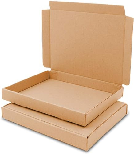 verpacking Großbriefkartons 165 x 125 x 20 mm Großbriefkarton GB-0 DIN A6 für Briefsendungen (Innenmaß 154 x 118 x 17 mm) DHL GLS DPD Braun Päckchen Versandkarton Büchersendung Brief (500 Stück)