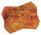 ABAKUHAUS Burnt orange Platzmatten, Vintage Mosaik Grunge, Waschbare Stoff Esszimmer Küche Tischdekorations Digitaldruck, Orange