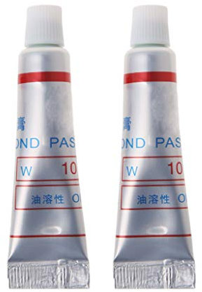 JENOR 2pcs Diamond Abrasive Paste Compound Micron Glass Metal Polishing Grinding Tool