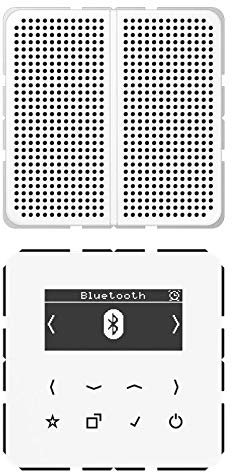 JUNG Smart Radio DAB+ Bluetooth®, Set Mono, Serie CD, alpinweiß