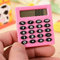 POWERTOOL Calculatrice de Poche Portable pour école/Enfants/Maison/Bureau/infirmières – Solaire/Batterie – Affichage à 8 Chiffres – Fête/Cadeaux/Événements (Rose, 1 pièce)