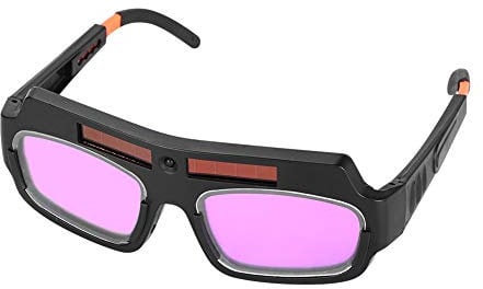 Ejoyous Occhiali Saldatore Maschera Saldatura Autoscurante, Occhiali Schermati Saldatore per Saldatura con Tonalità Regolabile, Occhiali Protettivi di Sicurezza, Nero