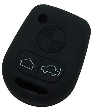 BROVACS Schlüssel Hülle Kompatibel mit BMW 3 Tasten Fernbedienung - Silikon Schutzhülle Schlüsselhülle Cover in Schwarz (CV9904BK)