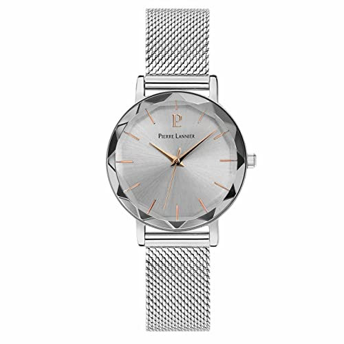 Pierre Lannier Femme Analogique Quartz Montre avec Bracelet en Acier Inoxydable 009M628